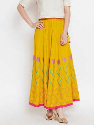 Tulip block printed skirt.