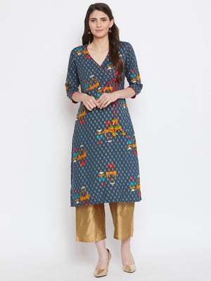 Printed Kurta Pant Set (SKU-BLMD19548).