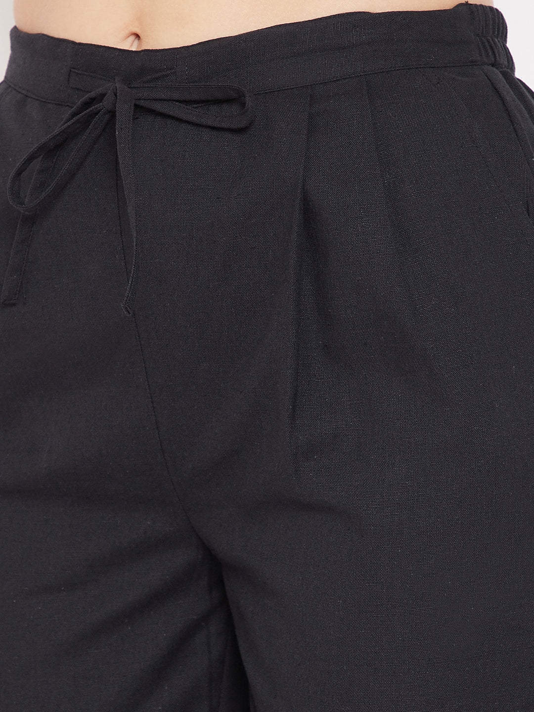Cotton Printed Tunic & Black Trouser Set( Sku- 21SP03).