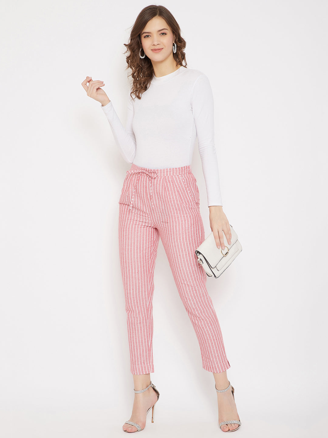 Cotton Stripe Pants