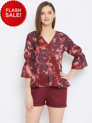Tie - Die Top With Shorts.