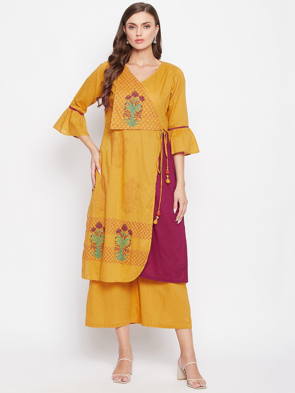 Angrakha Kurta & Palazzos Set.