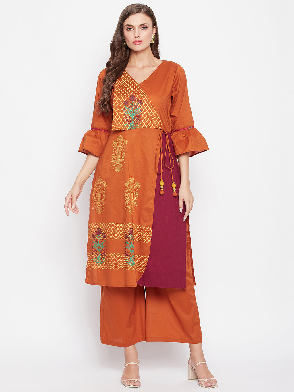 Angrakha Kurta & Palazzo Set.