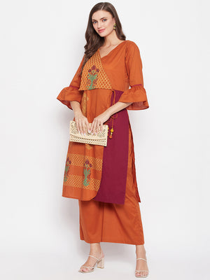 Angrakha Kurta & Palazzo Set.