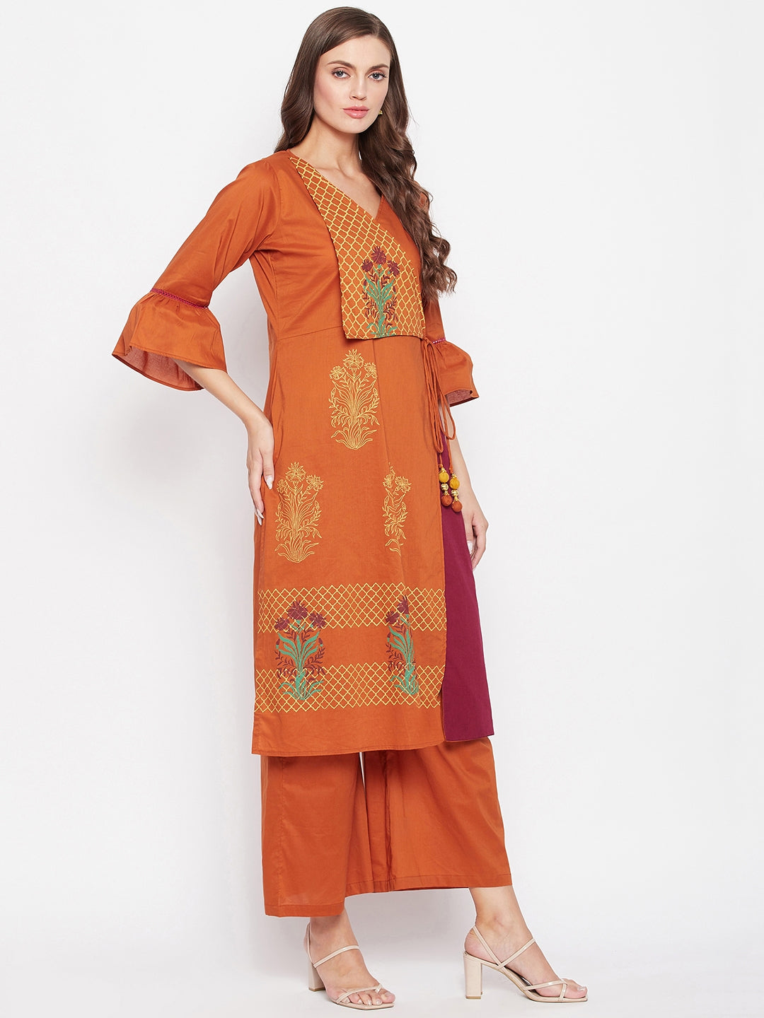 Angrakha Kurta & Palazzo Set.