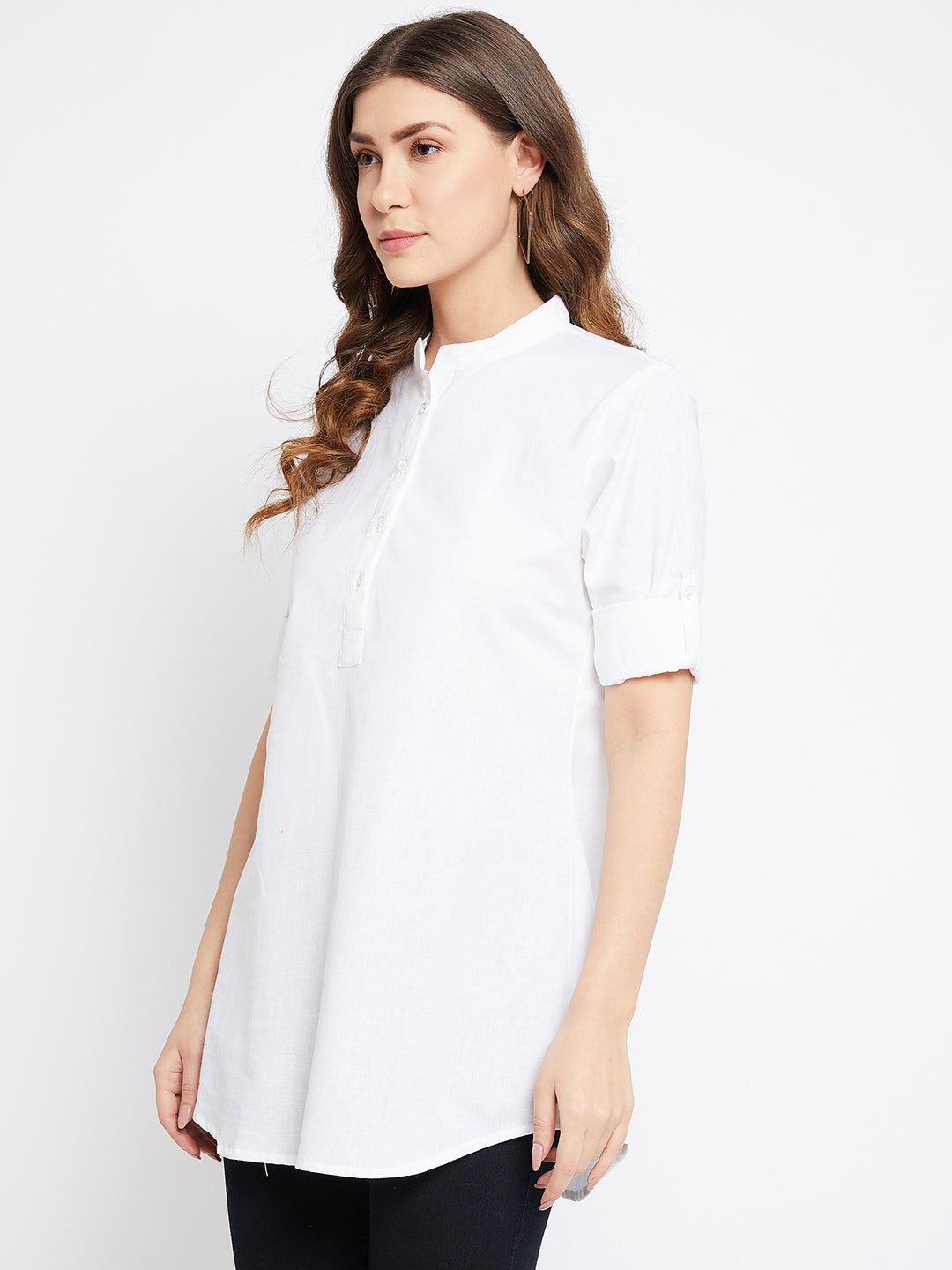 Pure Cotton Flex White Tunic