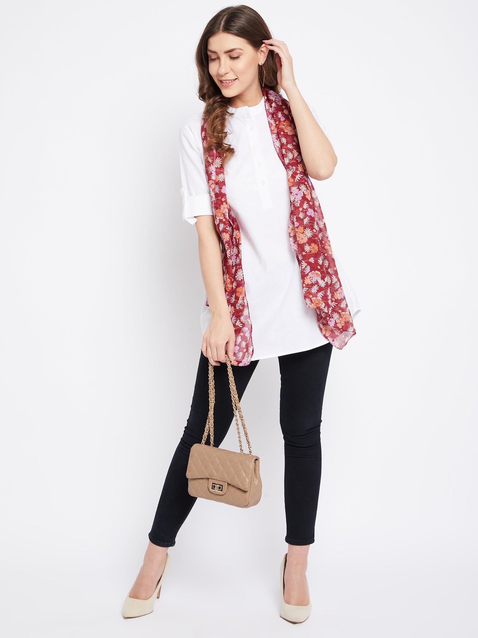 Pure Cotton Flex White Tunic