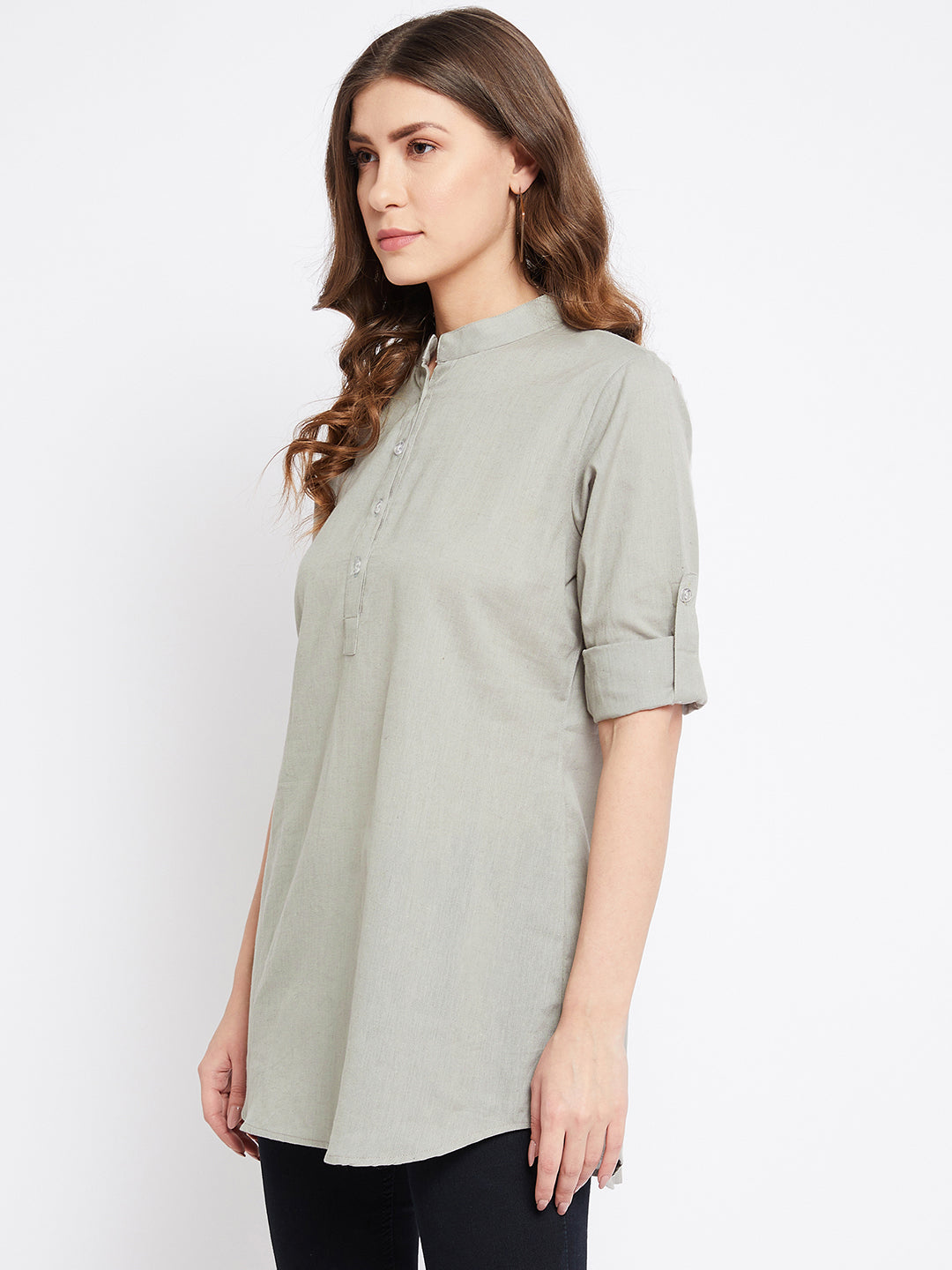 Pure Cotton Flex Grey Tunic