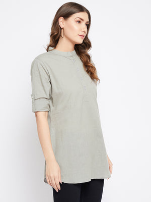 Pure Cotton Flex Grey Tunic