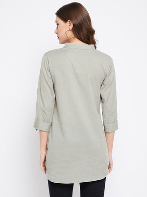 Pure Cotton Flex Grey Tunic