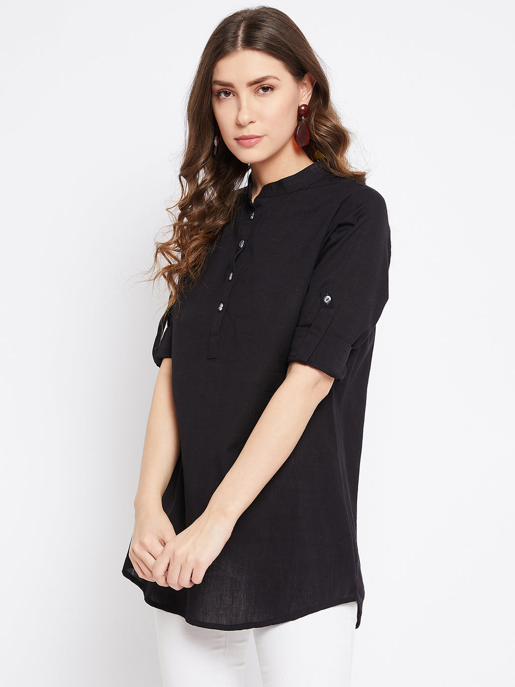 Pure Cotton Flex Black Tunic