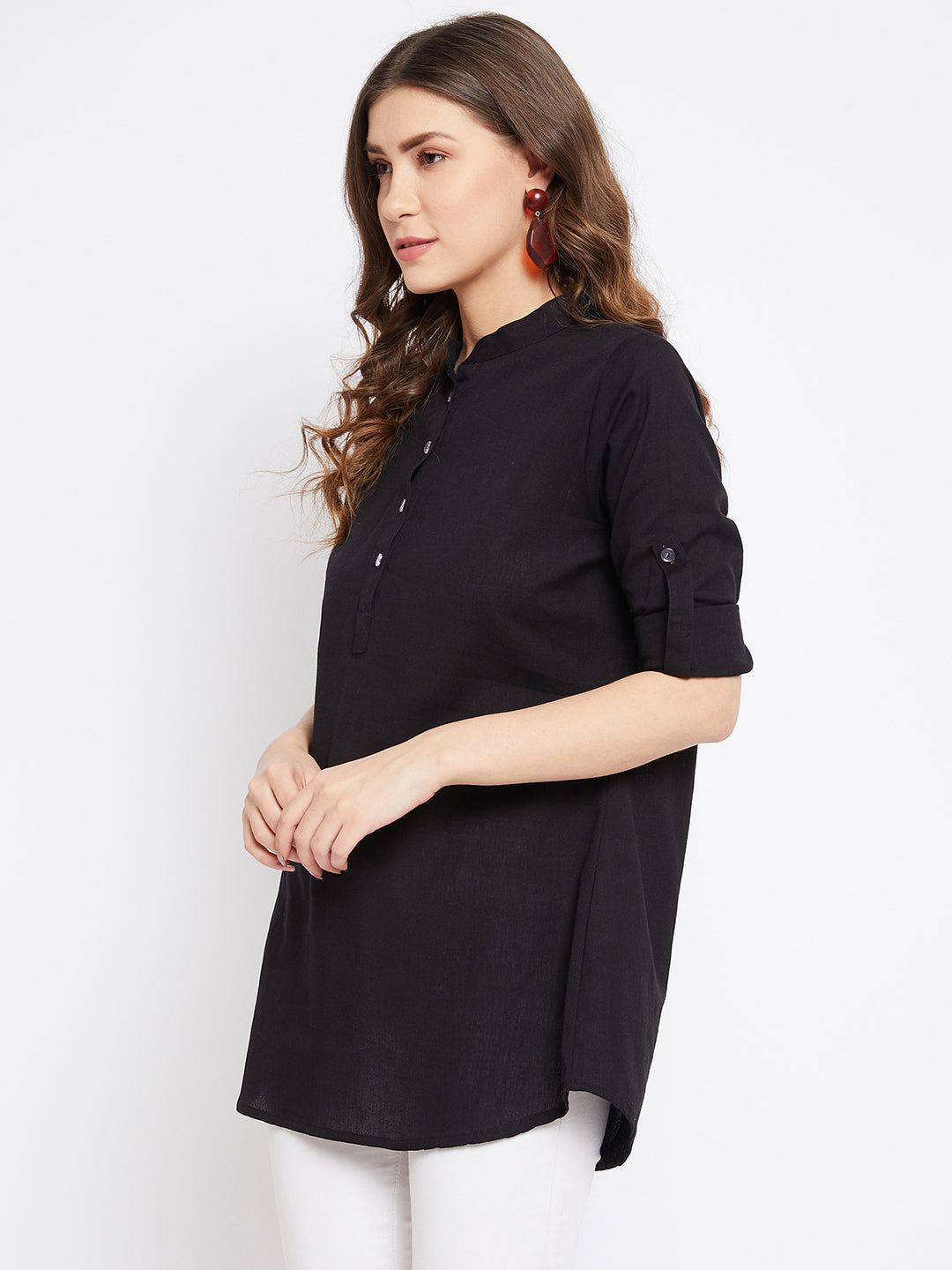 Pure Cotton Flex Black Tunic