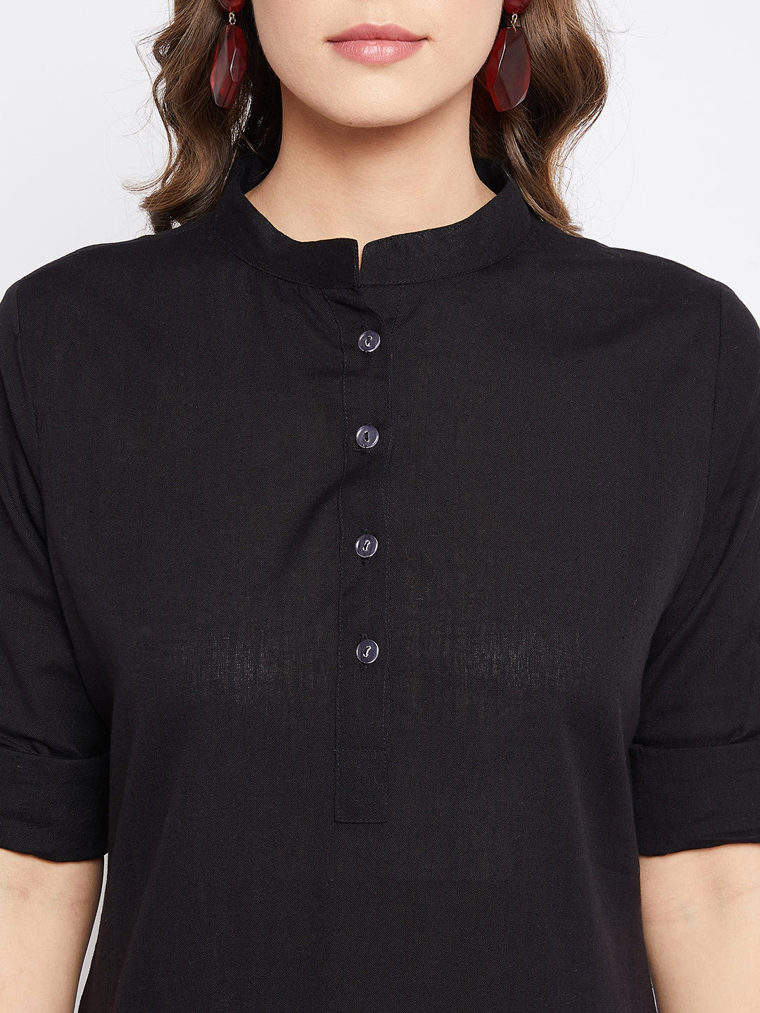 Pure Cotton Flex Black Tunic