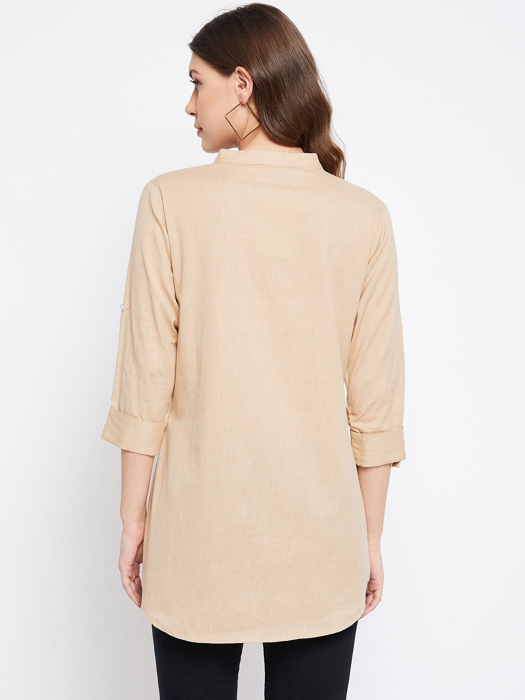 Pure Cotton Flex Beige Tunic