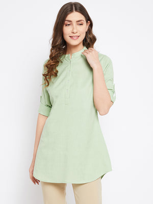 Pure Cotton Flex Green Tunic