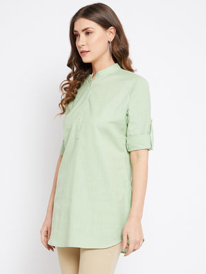 Pure Cotton Flex Green Tunic