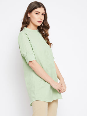 Pure Cotton Flex Green Tunic