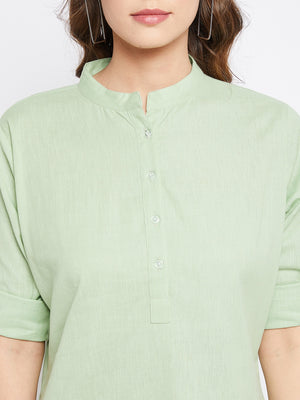 Pure Cotton Flex Green Tunic