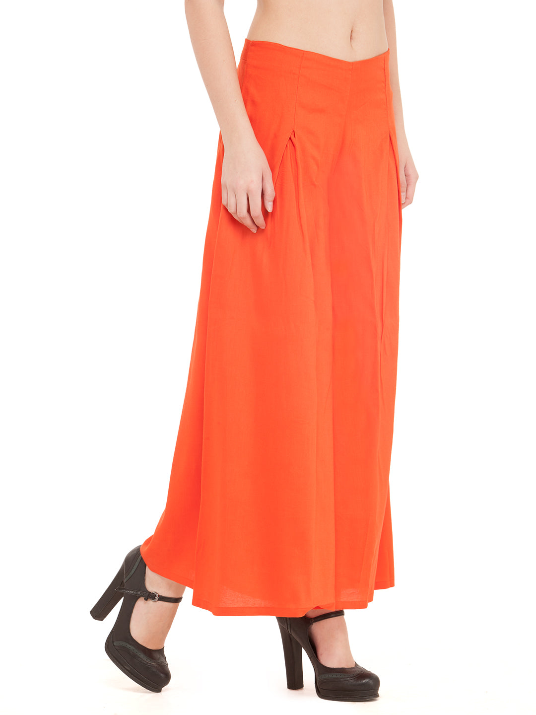 Orange Rayon Palazzo.