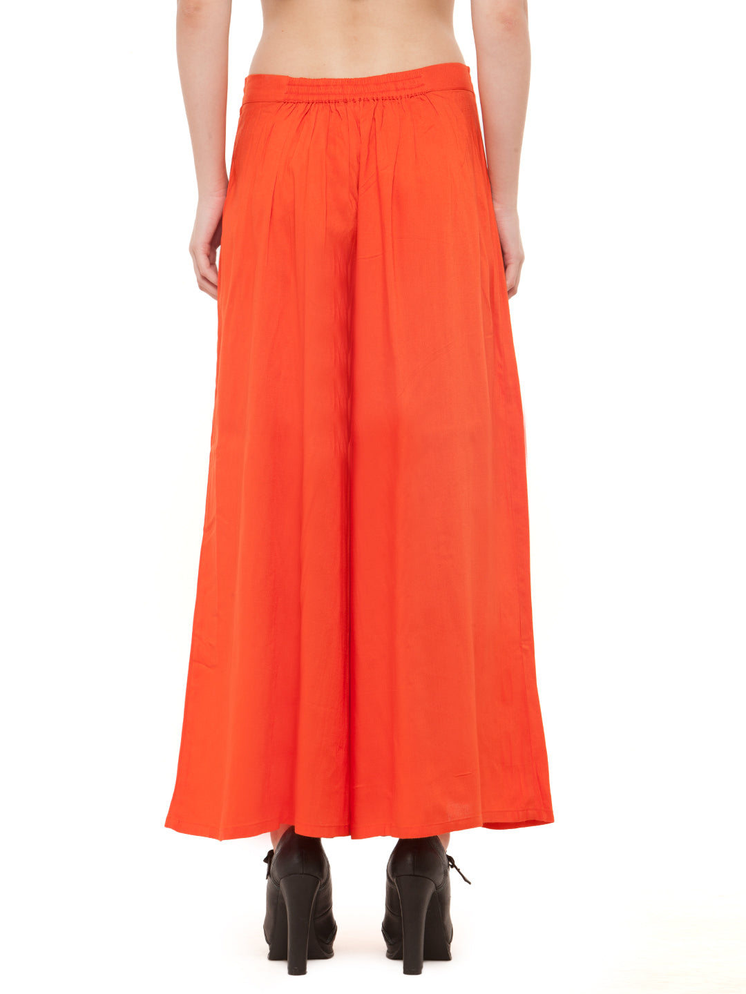 Orange Rayon Palazzo.