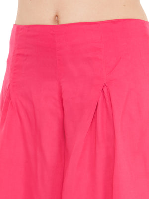 Fushcia Rayon Palazzo.