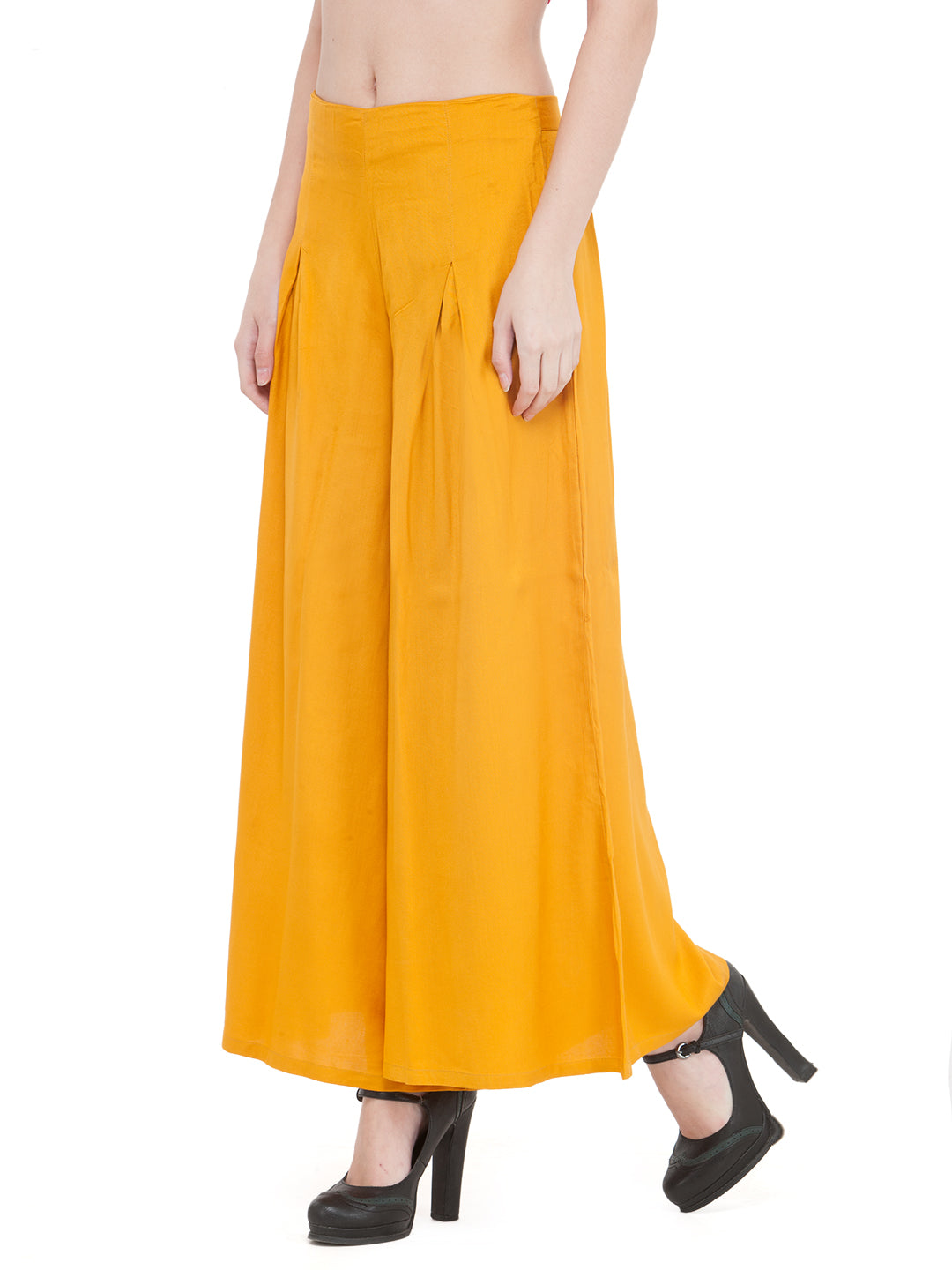 Mustard Rayon Palazzo.