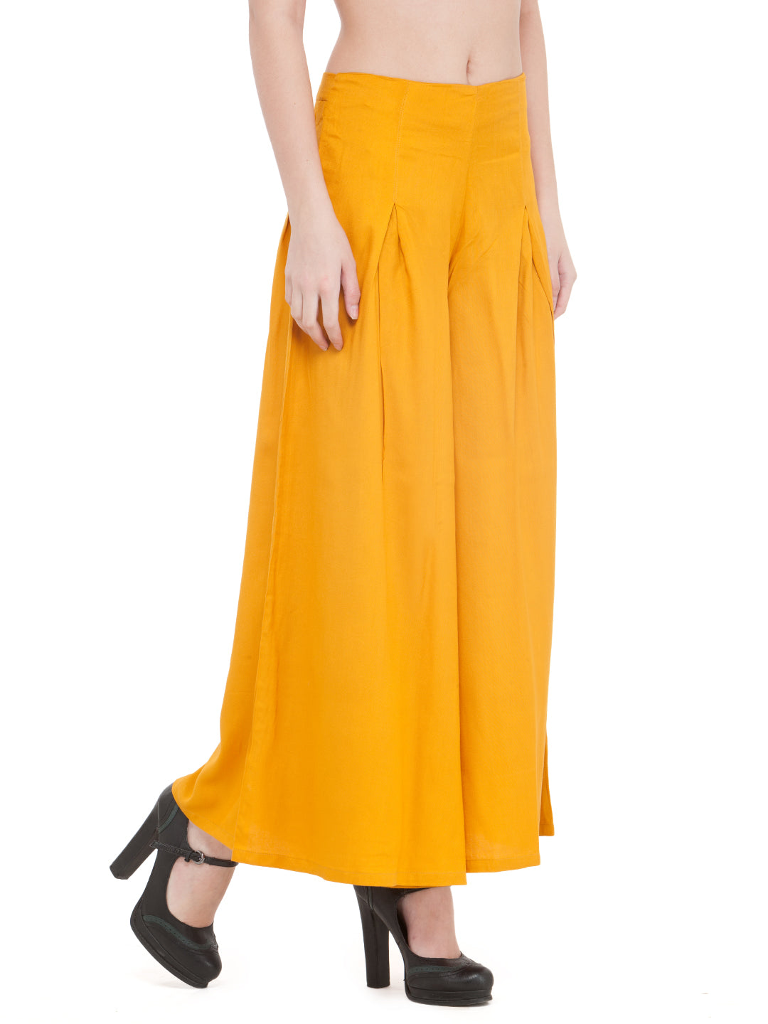 Mustard Rayon Palazzo.