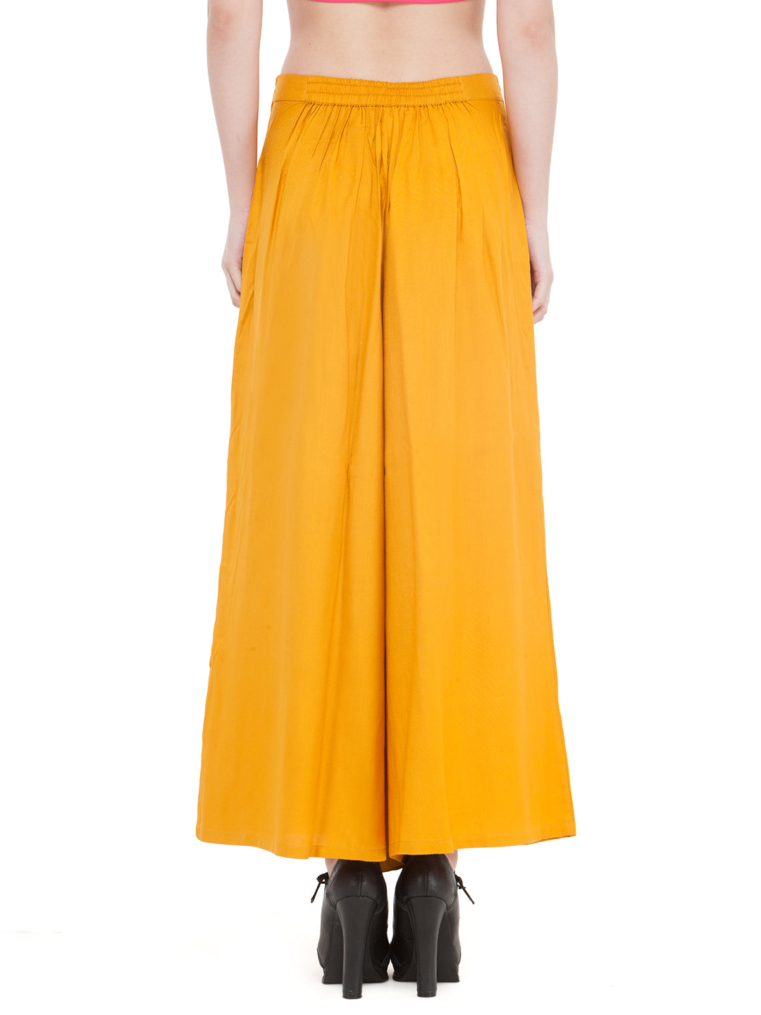 Mustard Rayon Palazzo.