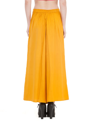 Mustard Rayon Palazzo.