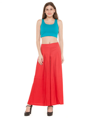 Red Rayon Palazzo.