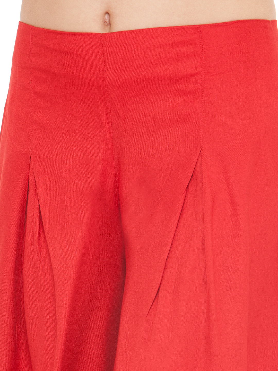 Red Rayon Palazzo.