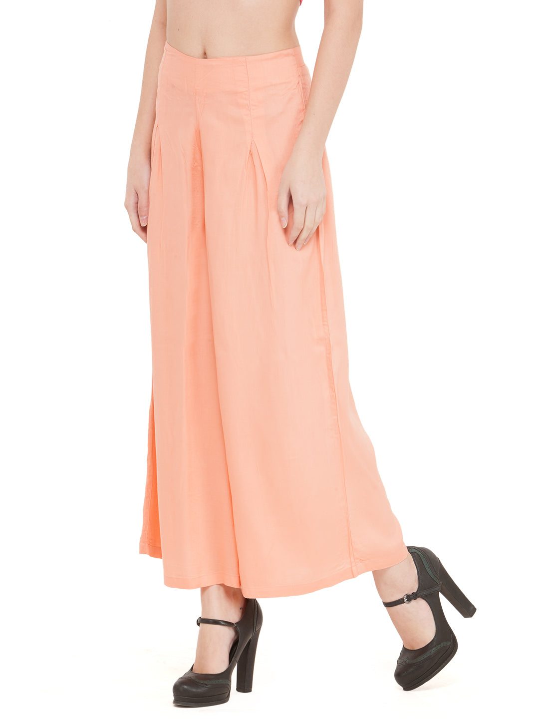 Peach Rayon Palazzo.