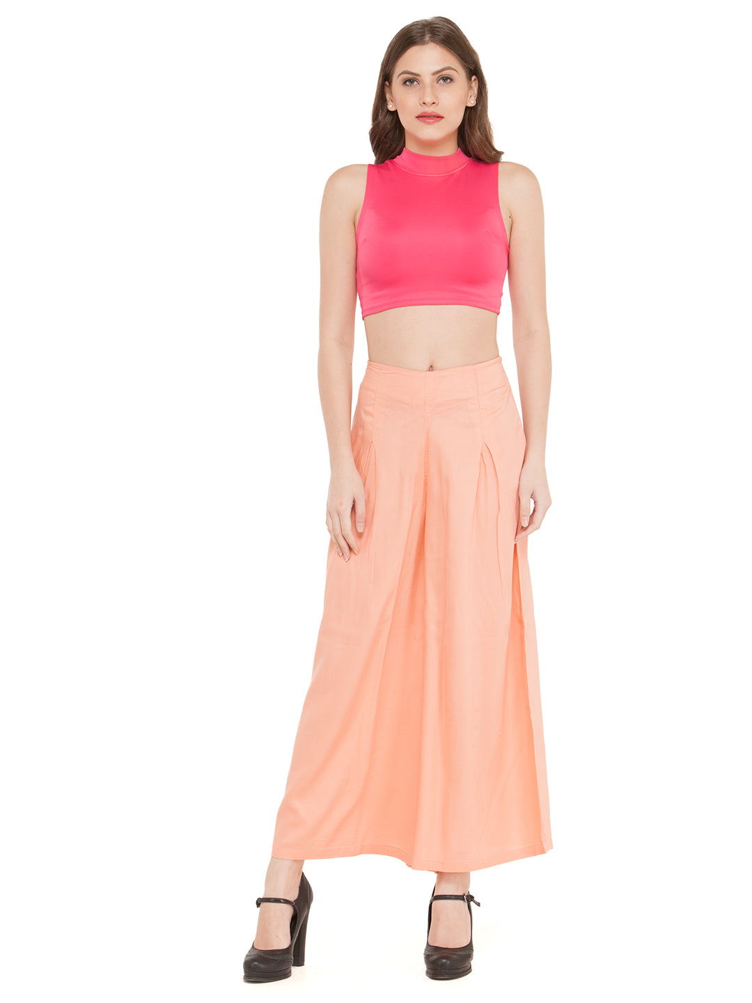 Peach Rayon Palazzo.