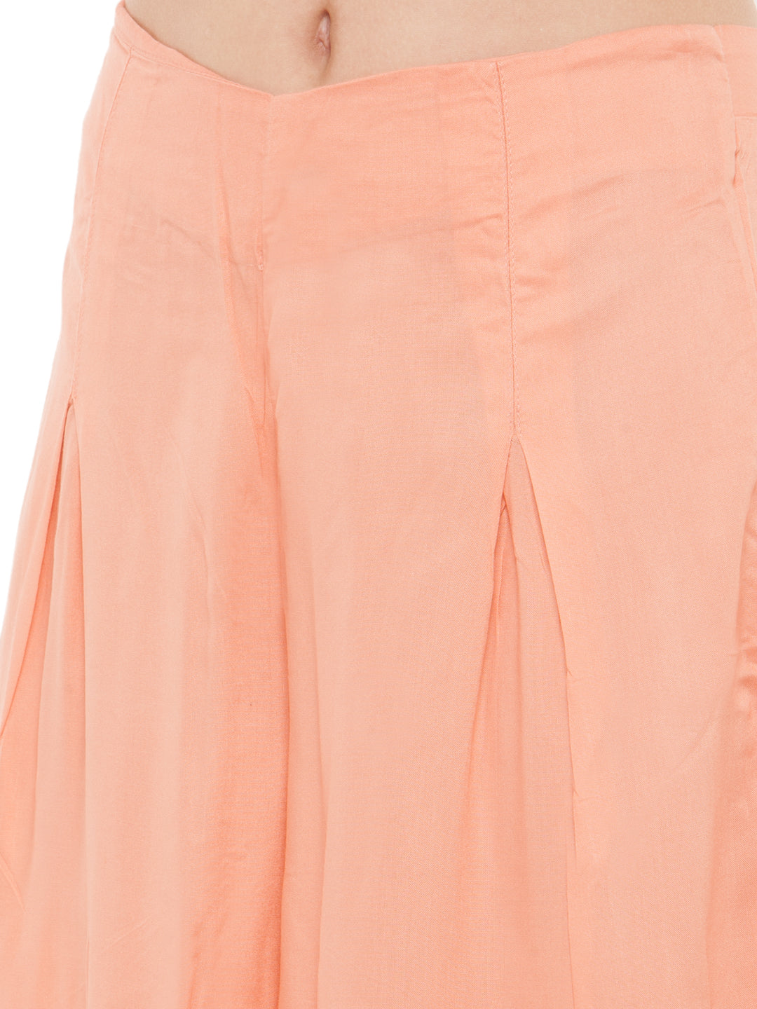 Peach Rayon Palazzo.