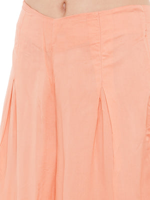 Peach Rayon Palazzo.