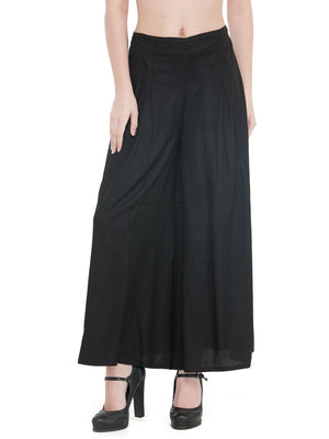 Flat Front Elasticated Waist Palazzo