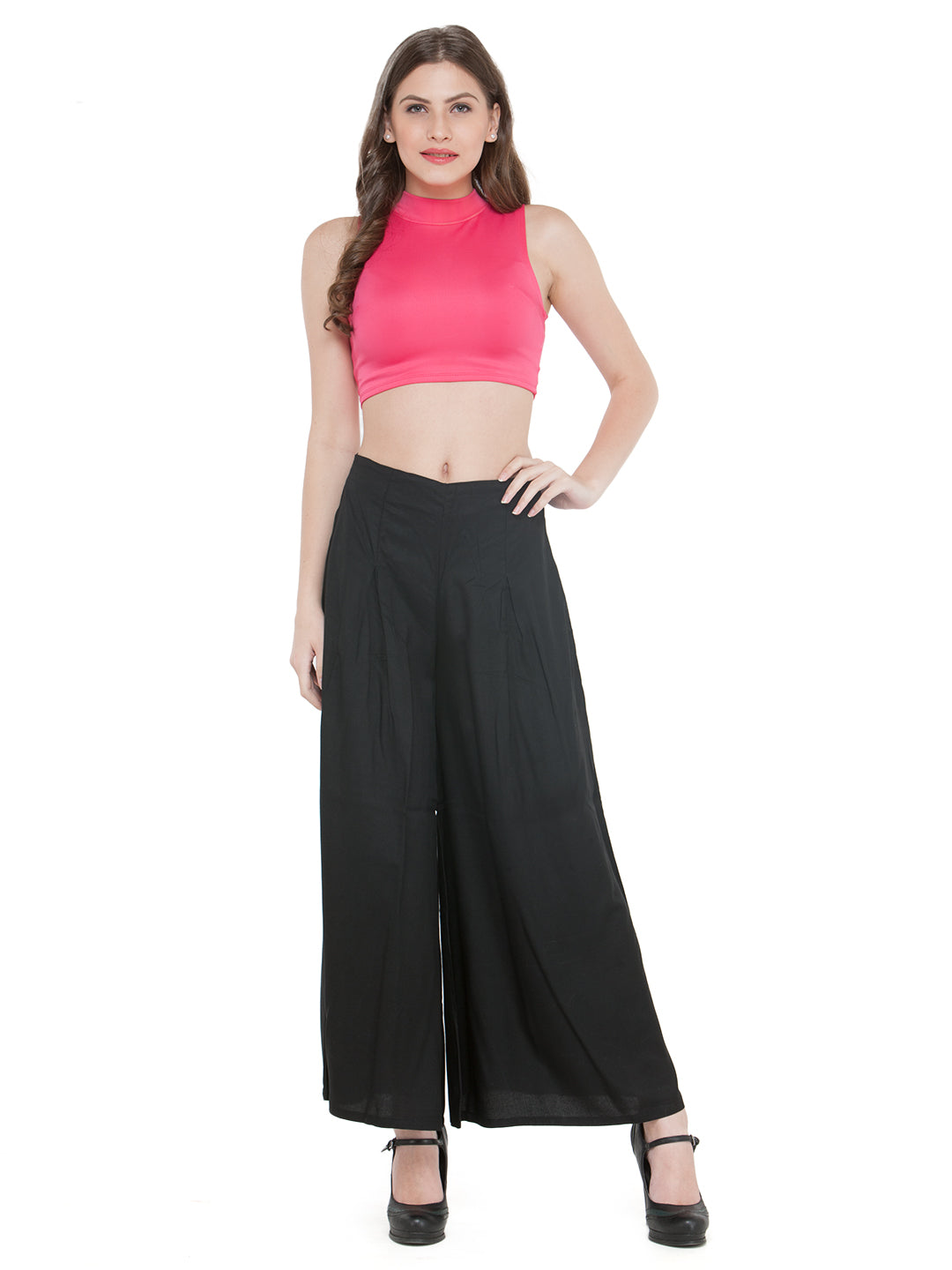 Black Rayon Palazzo.