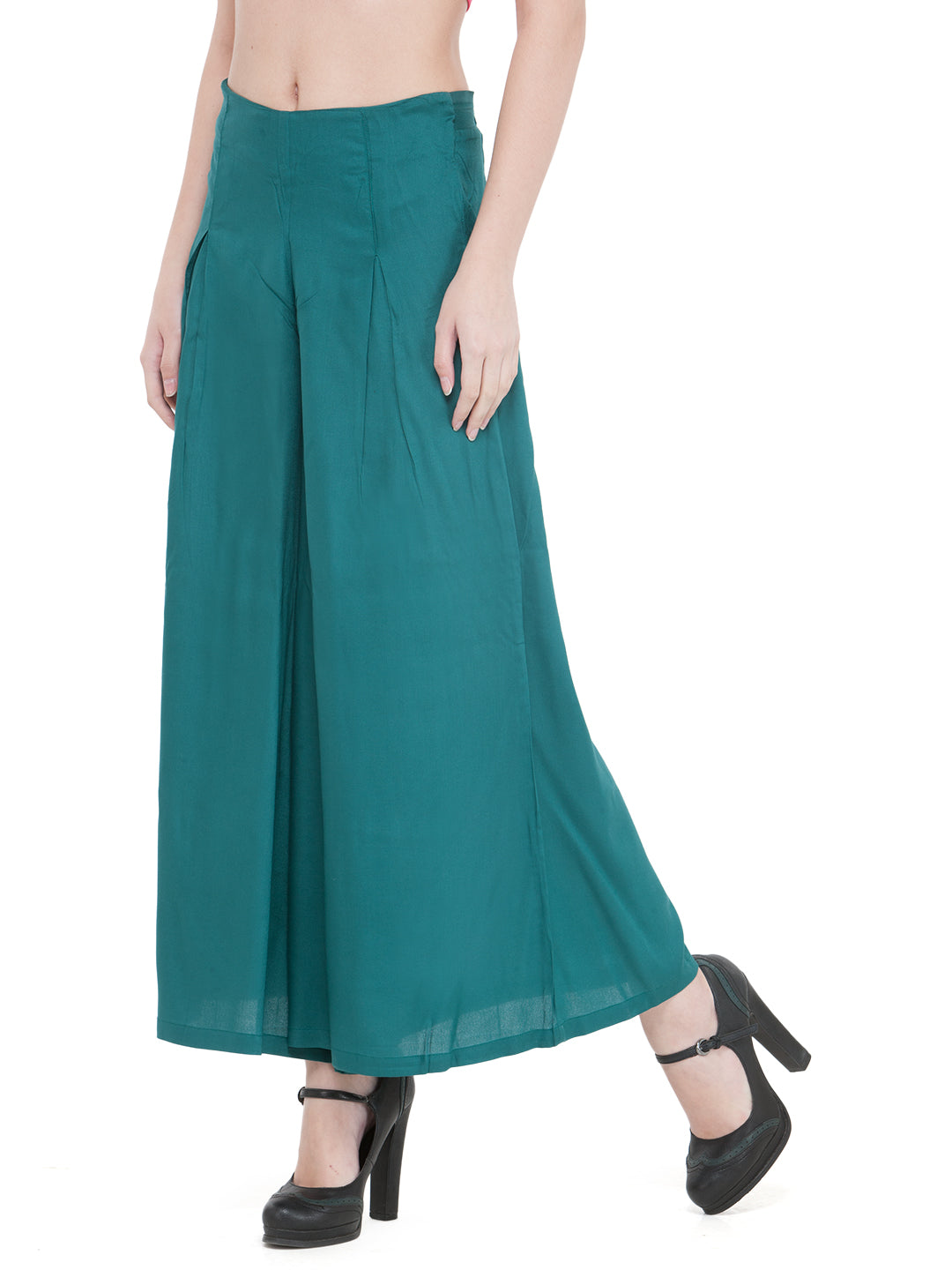 Green Rayon Palazzo.