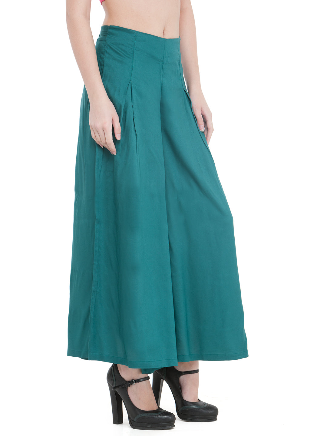 Green Rayon Palazzo.