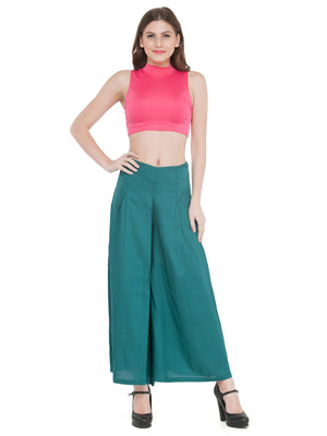 Green Rayon Palazzo.