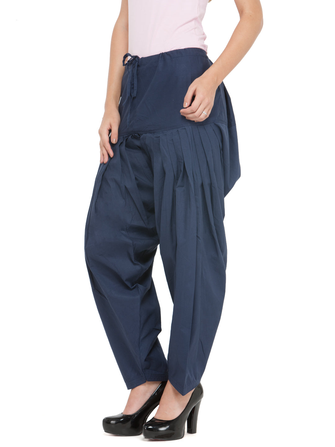 Cotton Navy Blue Patiala (Sku- PTNV1706).