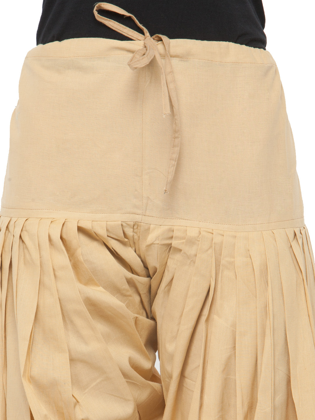 Cotton Beige Patiala( Sku- PTGD1704).