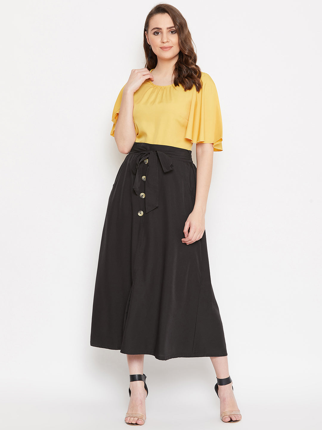 Top A-line Skirt Set (Sku-BLMG20281) – BITTERLIME1